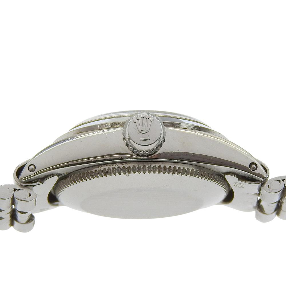 Rolex Oyster perpetual Часы 6623 кал.1161 Серебряный Серебряный циферблат Нержавеющая сталь Механические Автоматические Аналоговый дисплей Женские Б/у