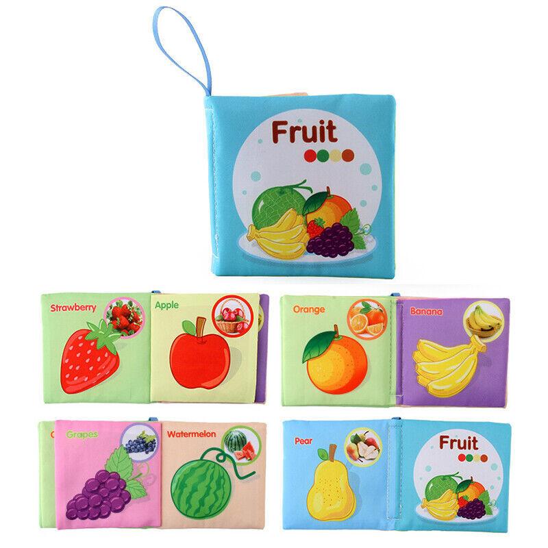 Soft Cloth Book For Early Education Of English Animals And Transportation