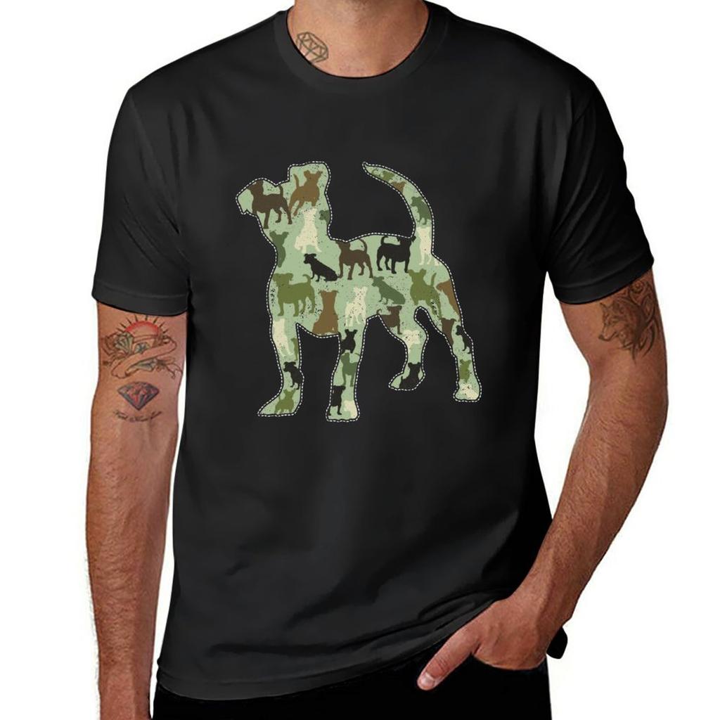 Новые футболки Jack Russell Camo для мальчиков, белые футболки, простые футболки, простые черные футболки для мужчин, большие топы, футболки, одежда