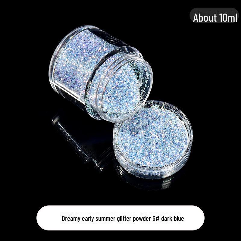 Dreamy Summer Glitter Mix: Hexagonal Sequins, Laser, and Fine Glitter In DIY Hemp Material.