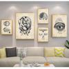Офисный декор, настенная живопись на холсте, анатомия, скелет, постеры на скандинавскую тему и принты, винтажные настенные панно для врача в больнице