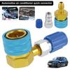 R1234YF Low Side Coupler Aluminum AC Charging Hose Adapter Stable Car Air Conditioning Fitting Connector Quick Coupler Adapter