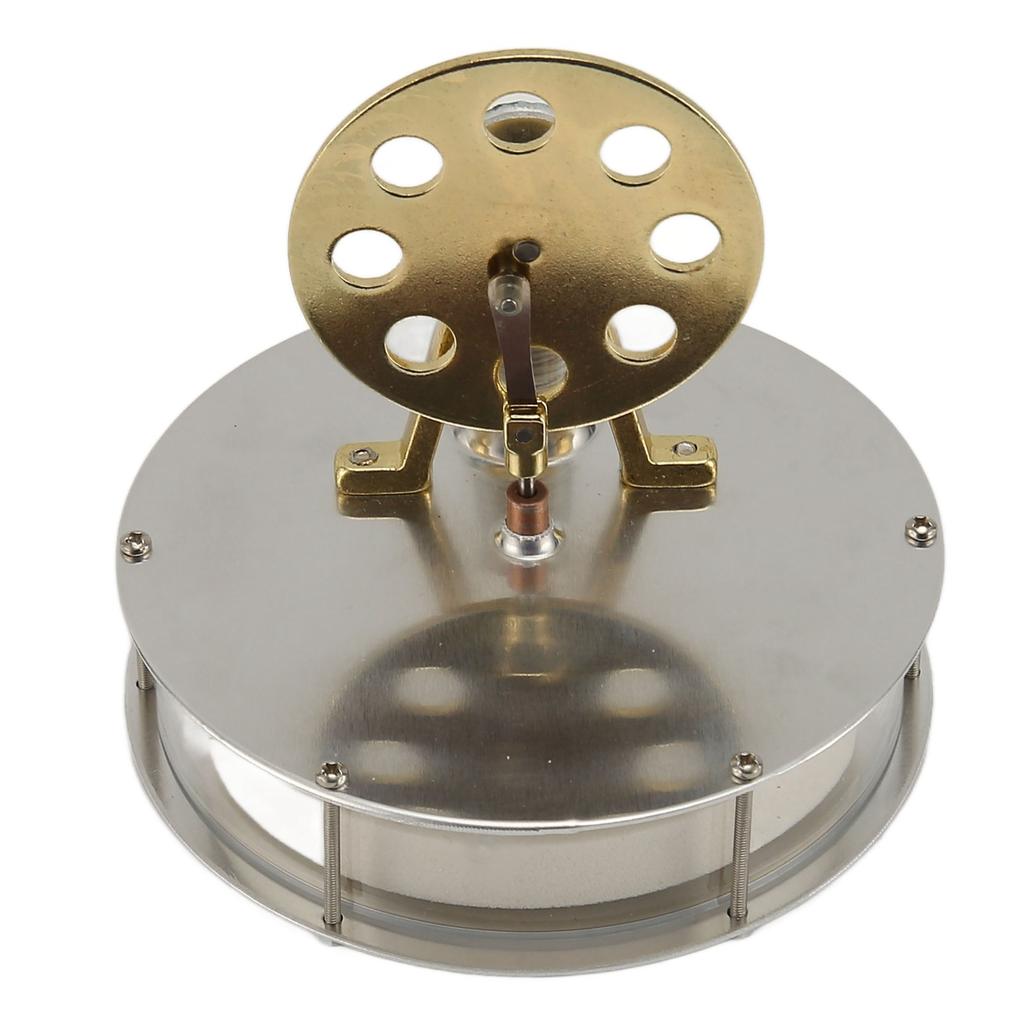 Двигатель Стирлинга Модель двигателя Низкотемпературный серебристый цинковый сплав Нержавеющая сталь Электричество Генератор