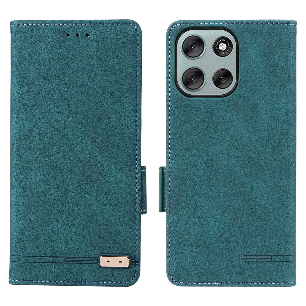 For Motorola Moto G56 5G Case Leather Wallet Flip Phone Cover with Hardware Decor