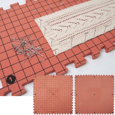 9 шт. Вязание Блокировочные коврики Двусторонние Дизайн CM и дюймов Пенопластовые Блокировочные доски Ремесленные Проекты Блокировочные коврики для Вязание крючком