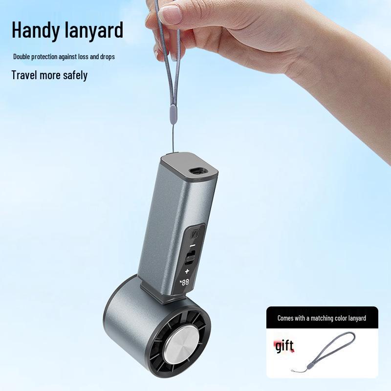 2026 Portable Rechargeable High-Speed Handheld USB Fan with Ice Compress for Outdoor Use