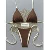 Bikini 1011 new European and American striped split swimsuit female sexy beach swimsuit bikini