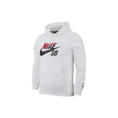 Nike Мужская толстовка с капюшоном для скейтбординга Sb Icon Gradient Logo, белая BV6751-100