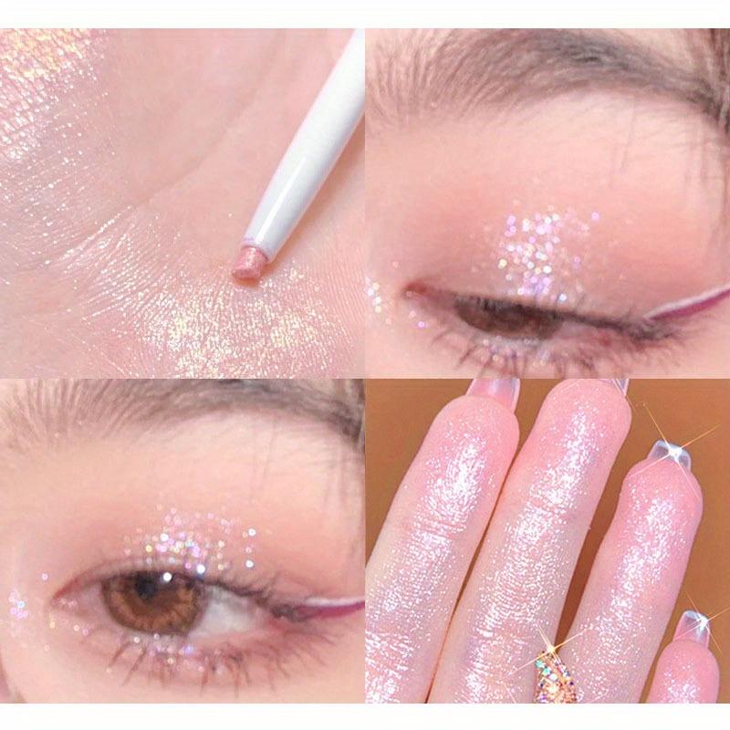 Жидкая подводка для глаз Lying Silkworm Pen Матовые тени для век Осветляющий быстросохнущий карандаш Tea Brown с блестками Милые мешки под глазами