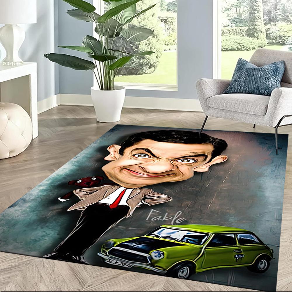 Mr. Bean1 Square rugs are a great choice for living rooms, bedrooms, home décor, and as gifts.