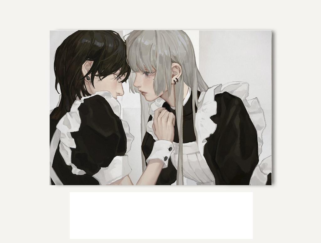Cute Maid Style Black White Flannel Wall Hanging Tapestry for Bedroom Headboard Decor Cute And Stylish Wall Hanging