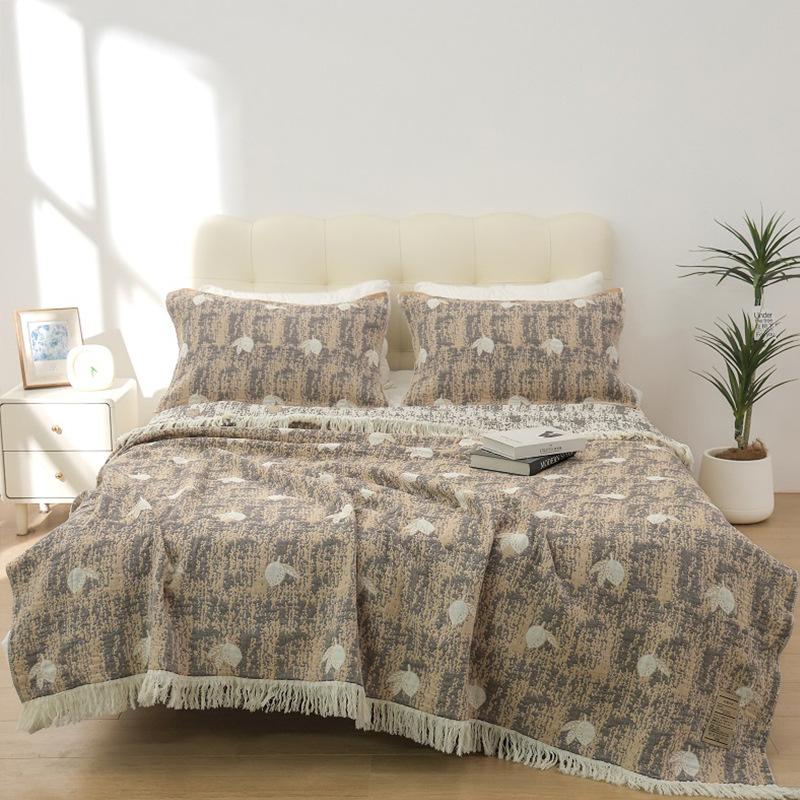 Летний плед из высококачественной хлопковой марли, покрывало для кондиционера, офисный плед для перерыва на обед, мягкое диванное полотенце для дома