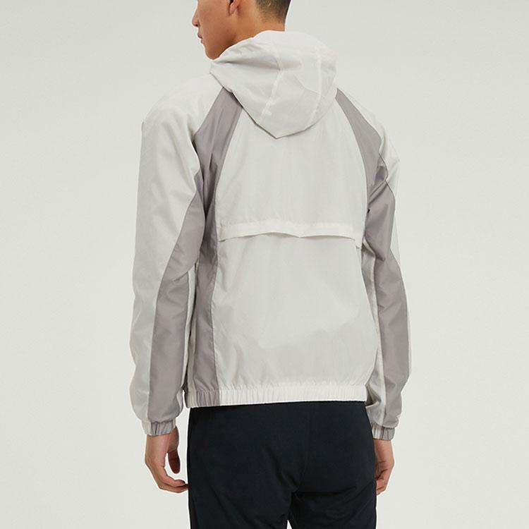 Jordan SS22 Тканая спортивная куртка с капюшоном Мужская верхняя одежда Серый Белый DJ9829-104