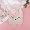 Warm Cosy Cute Soft  Water Bottle With Plush Fluffy Cover Kids Adult