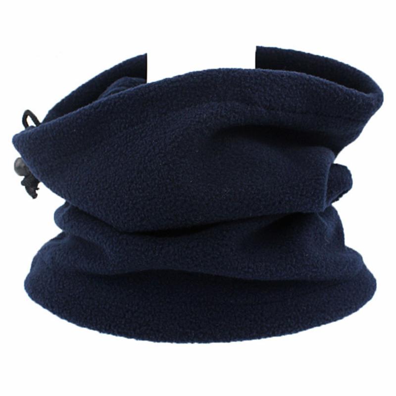Fleece Neck Tube Men Women Multifunction Warm Solid Color Neck Warmer Hiking Skating Running Sport Scarf Ski Mask Scarf Winter