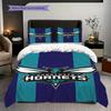 Charlotte Hornets Team Spirit Basketball Glory Three-piece set(1 * duvet cover + 2 * pillowcase, without core)Christmas birthday gift