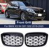 2PCS Car Front Grills  Kidney Grill For BMW X3 G01 G08 X4 G02 2018- Bumper Diamond Trim Racing Grille Meteor
