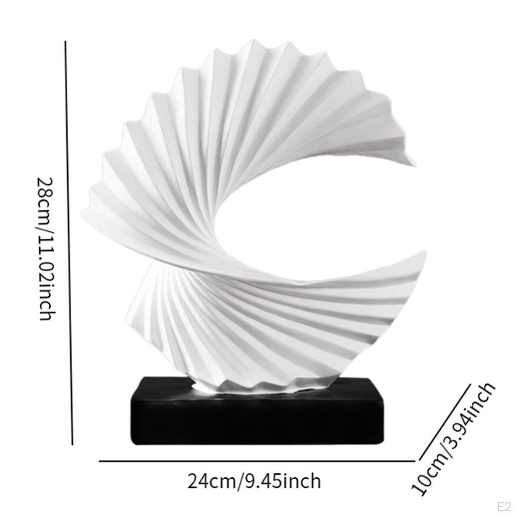 Ocean Wave Statue Abstract Sculpture Craft, Collectible, Centerpiece Creative Resin Figurine Desktop