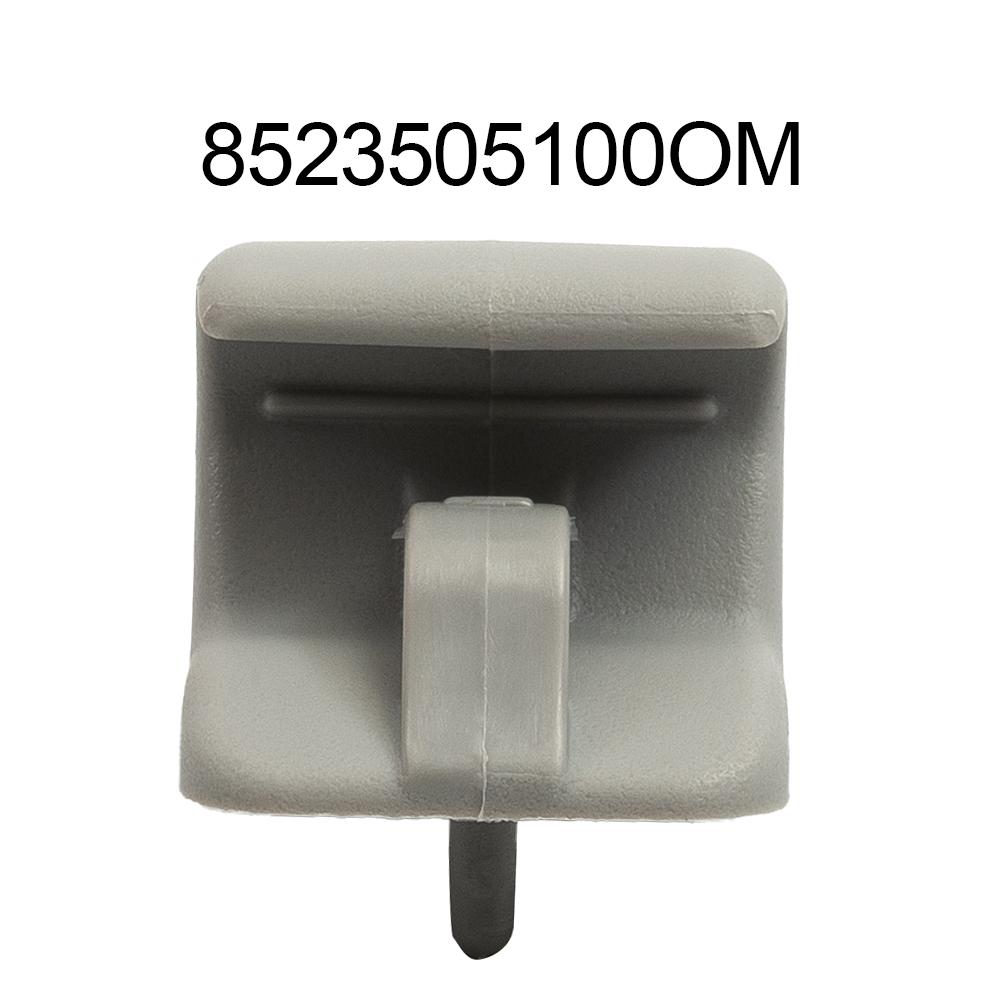 Front Left New Sun Visor Clip Hooks 85235-05100OM Replacement 8523505100 Sale 8523505100OM Universal Zugriff Grey