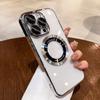 Роскошное покрытие для чехлов для телефонов Magsafe для iPhone 15 14 13 12 11 Pro Max Plus, защитная пленка для линз с беспроводной зарядкой, прозрачная задняя крышка