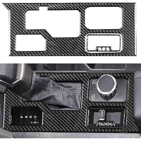 NVCNX Real Premium Carbon Fiber for Toyota Tundra -2026 / Sequoia -2026 2024 2025 Car Center Console Drive Mode Knob Cover Interior Trim Accessories