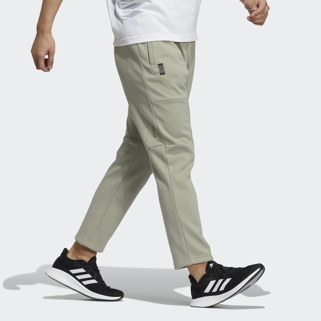 Adidas Wu Ji Collection Knitted Sweatpants Men's Khaki Moderate Straight Fit Pants H39282