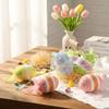 1 шт. Цветные пасхальные яйца Поделка своими руками Мини-яйца с кроликами Подвесное украшение Пенопласт Разноцветные яйца с разными узорами Украшение для детского подарка