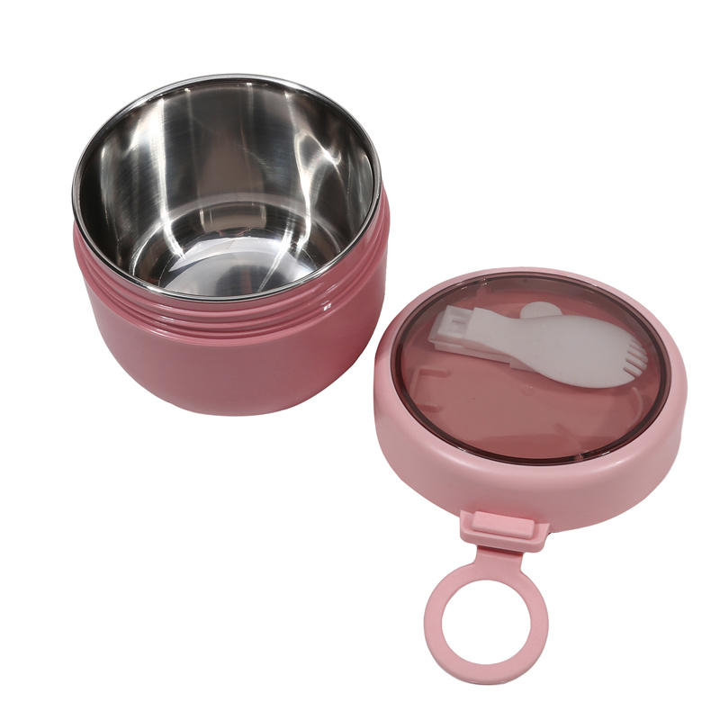 600 мл термобокс для ланча, мини-портативный герметичный пищевой контейнер из нержавеющей стали, вакуумная чашка для супа, изолированная чашка для завтрака, ложка
