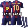 Barcelona Home Champions League Quick-Dry Jersey Set #10 Yamal
