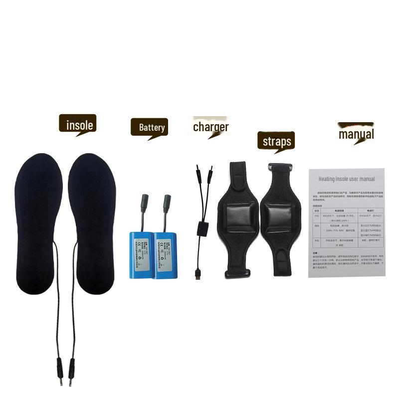Стельки с подогревом, перезаряжаемые через USB - электрические грелки для ног на всю подошву