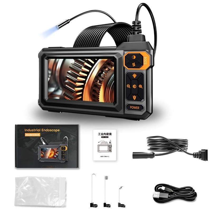 Промышленная эндоскопическая камера с 4,3-дюймовым IPS-экраном, 8 мм, HD1080P, 8 светодиодов, гибкий зонд, для ремонта автомобилей, однообъективный инспекционный бороскоп