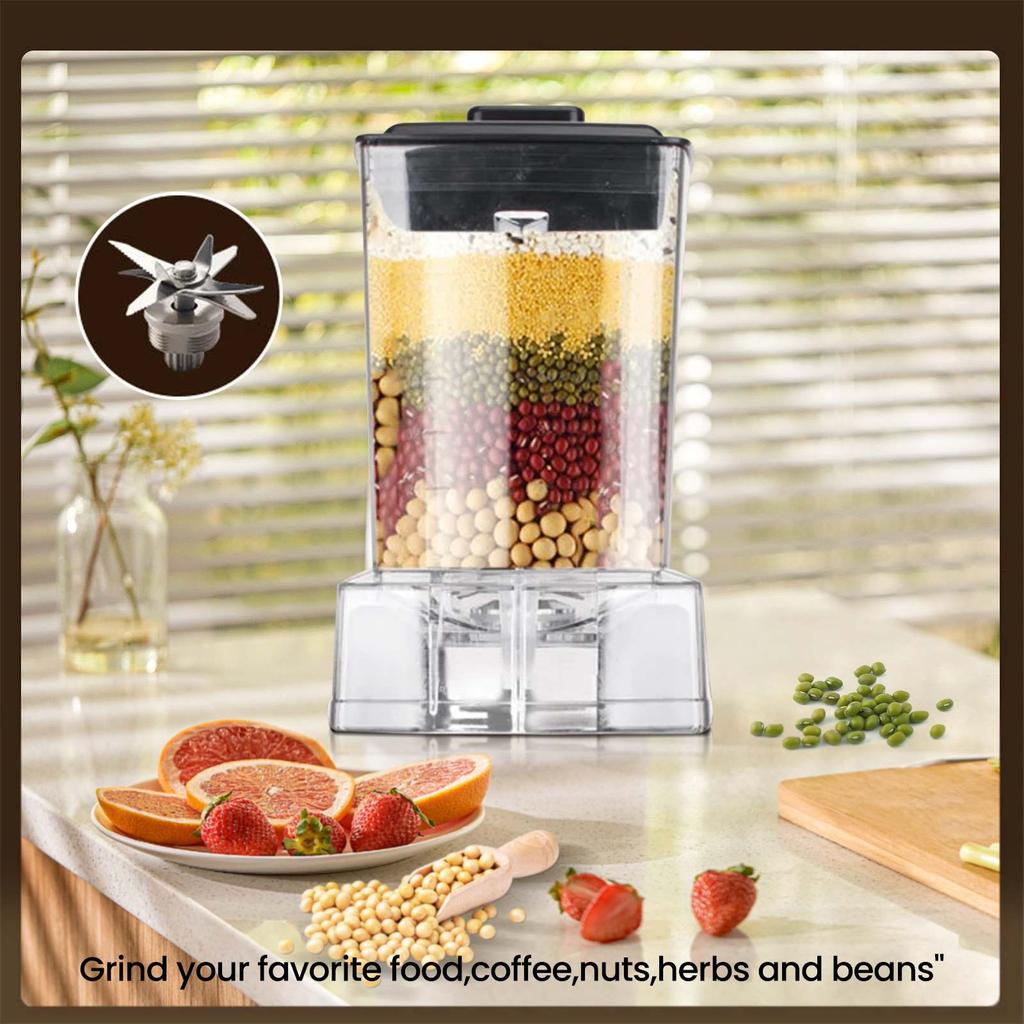 6000W Multi-Function Professional Powerful Blender Juicer Smoothie Maker Table Blender With 2.5L Container Mixer for Ice Fruit