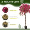 Artificial Plants Murraya, 120 cm Artificial Blossom, Fake Plants in Pot