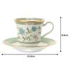 Noritake American Cup Saucer 220cc Yoshino Green Bone China & Y59589/9983