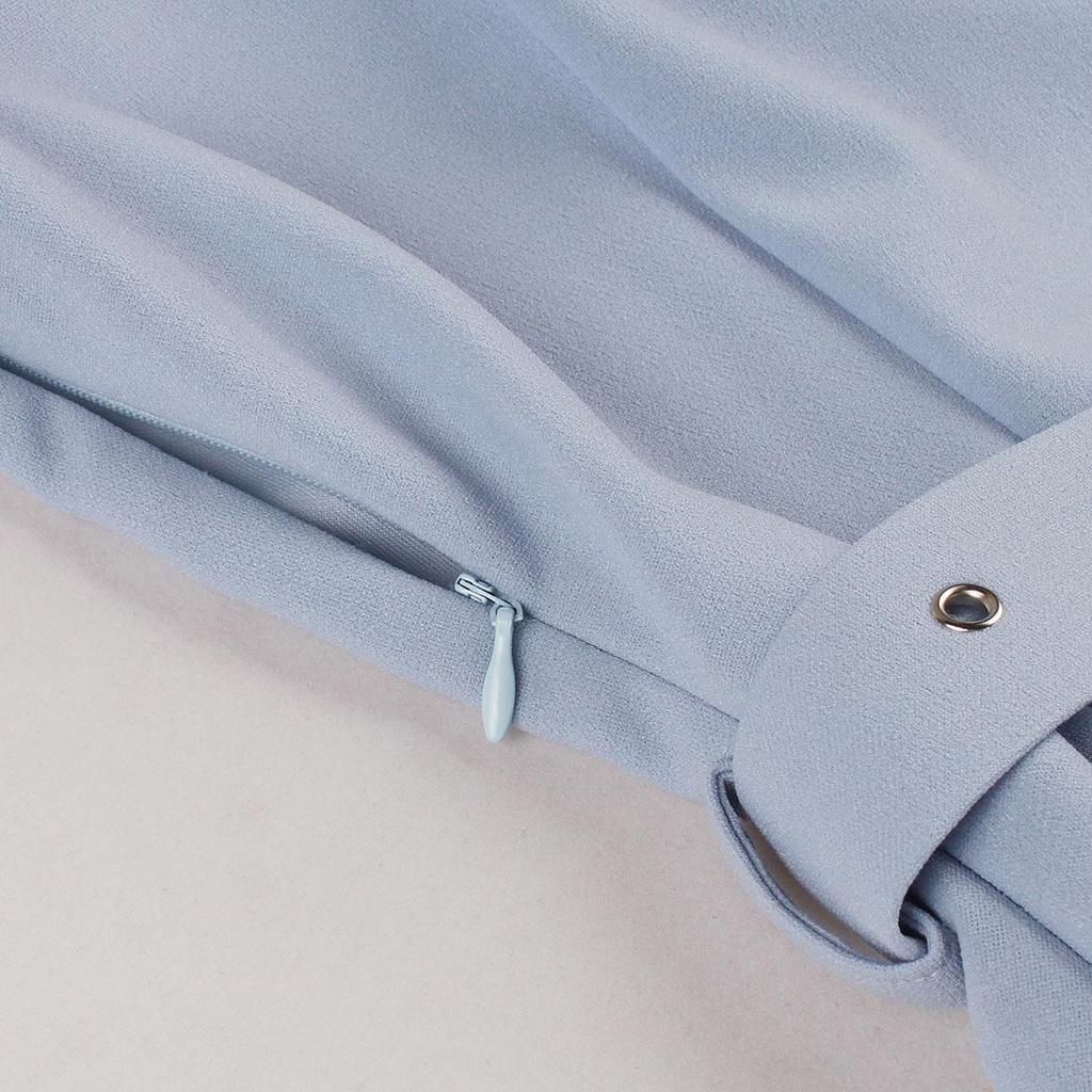 Женские ретро-платья в стиле свинга с короткими рукавами, V-образным вырезом, пуговицами-бантом, поясом, платье в стиле Хепберн, с высокой талией, повседневная одежда