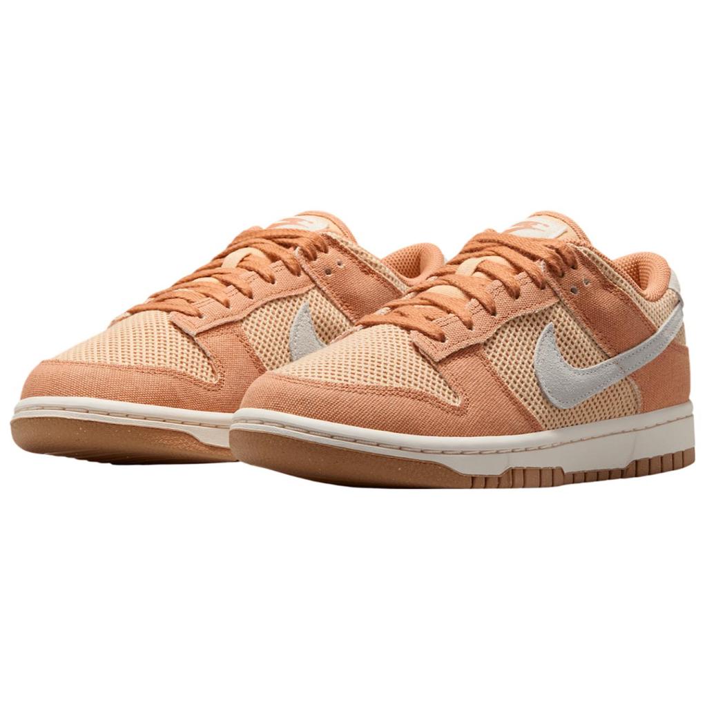Nike Dunk Low Next Nature SE Янтарно-коричневые женские кроссовки Белый-Оникс Резиновый-Светло-коричневый Бледно-слоновая кость HJ5864-200