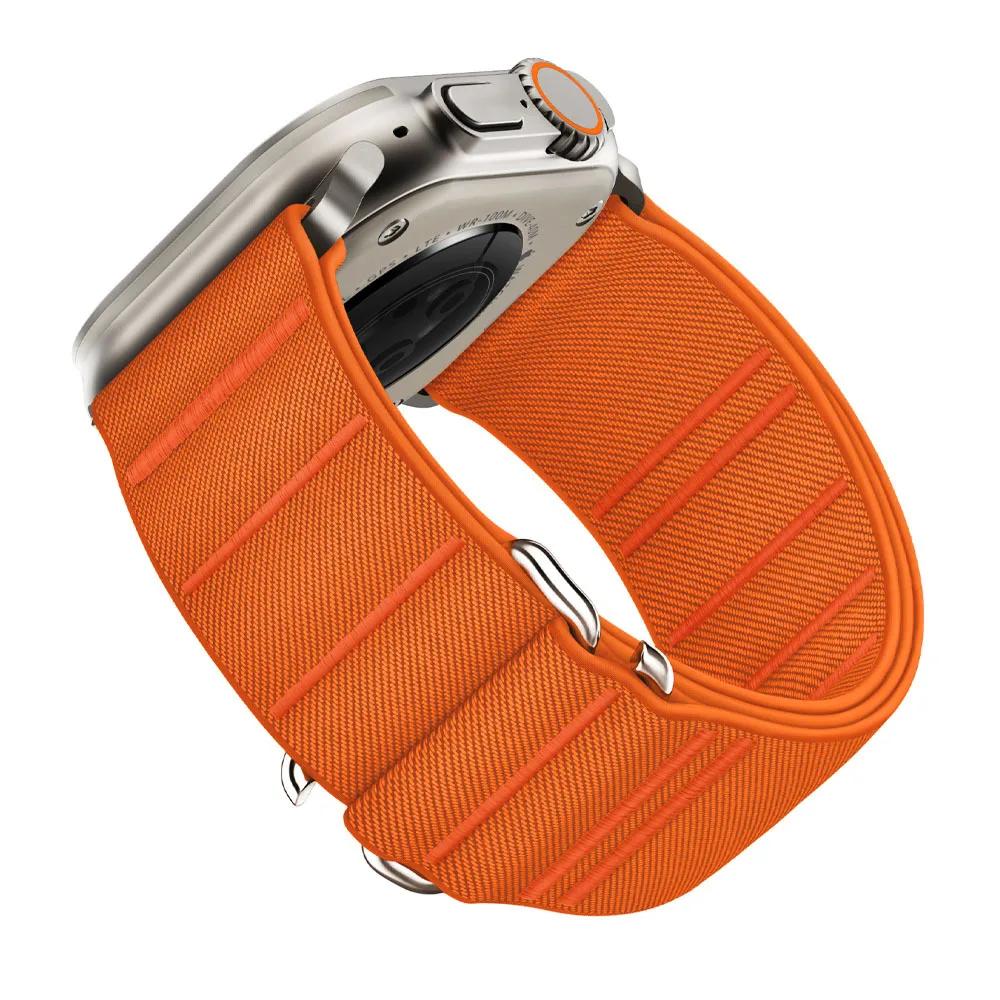 Нейлоновый ремешок-петля для Apple Watch Band 49 мм 46 мм 42 мм 45 мм 44 мм Спортивный браслет для IWatch Series Ultra 2 10 9 8 7 SE 6 5 4 Correa
