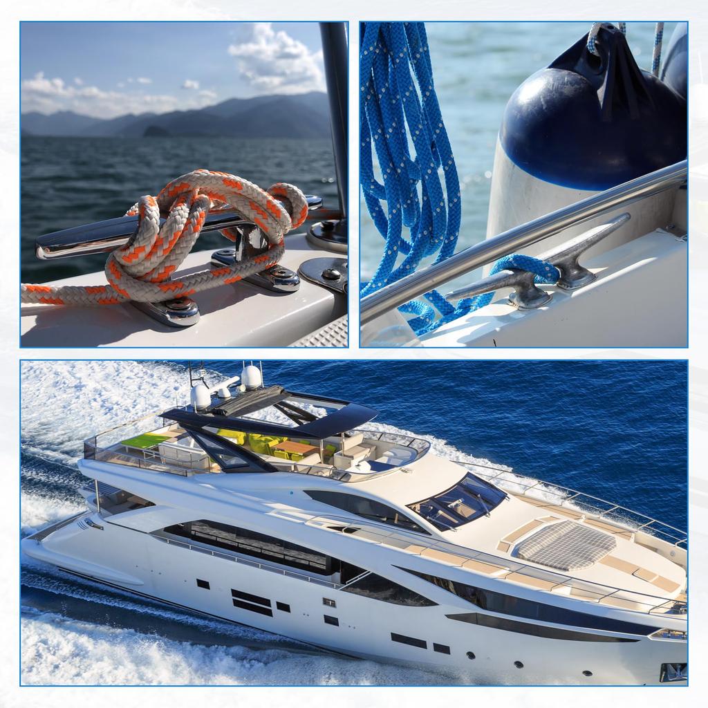 uxcell Boat Cleat, 6.0 inches (152 mm) Length, Rope Cleat, Boat, Dock Cleat, Kayak,