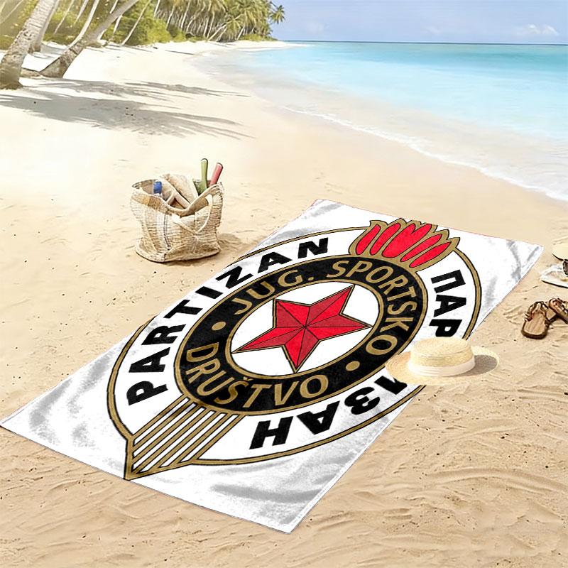 Partizan poster Print Beach Towel, Large Soft Quick Dry Towel for Beach Camping Swimming