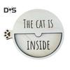 Магнитный знак-напоминание о питомце «Кот внутри», деревянный знак, переключаемый, для входной двери в дом, офиса, поворотный столик, украшение, подарок любителю кошек