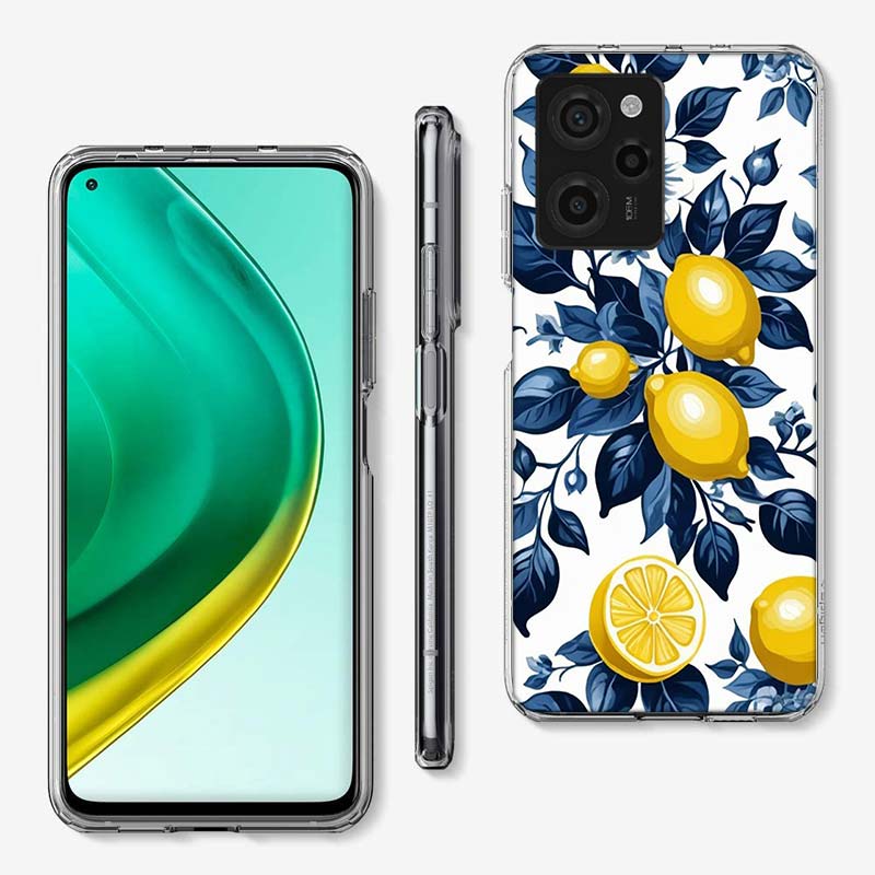 Чехол для телефона с лимонами в средиземноморском стиле для Xiaomi Poco M8 M7 M6 M4 M3 X7 X6 X4 Pro F7 Ultra M5S Mi 14 14T 15 15T 12T 10T Pro 12S 1