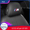 2025 2PCS Leather Car Seat Headrest Protective Cover Accessories For BMW M Power Sport M3 M5 E90 E39 F30 F10 E87 X3 X4 X5 X6