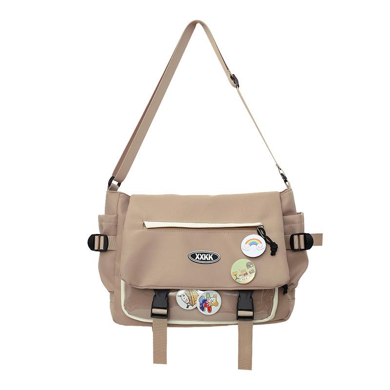 Универсальный рюкзак-мессенджер в корейском стиле: Модная кроссбоди большой вместимости для студентов