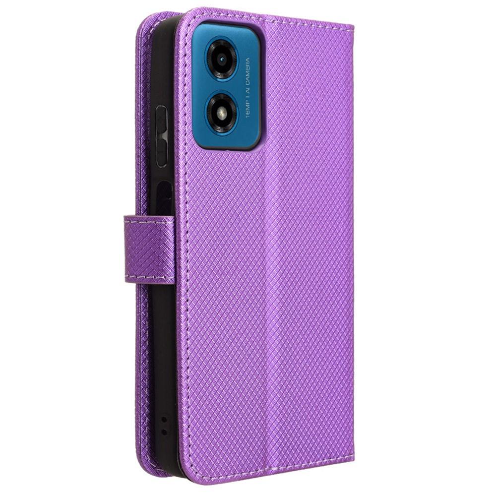 Flip Case for Motorola Moto G24 / G24 Power / G04, Wallet Smart Magnet, Purple