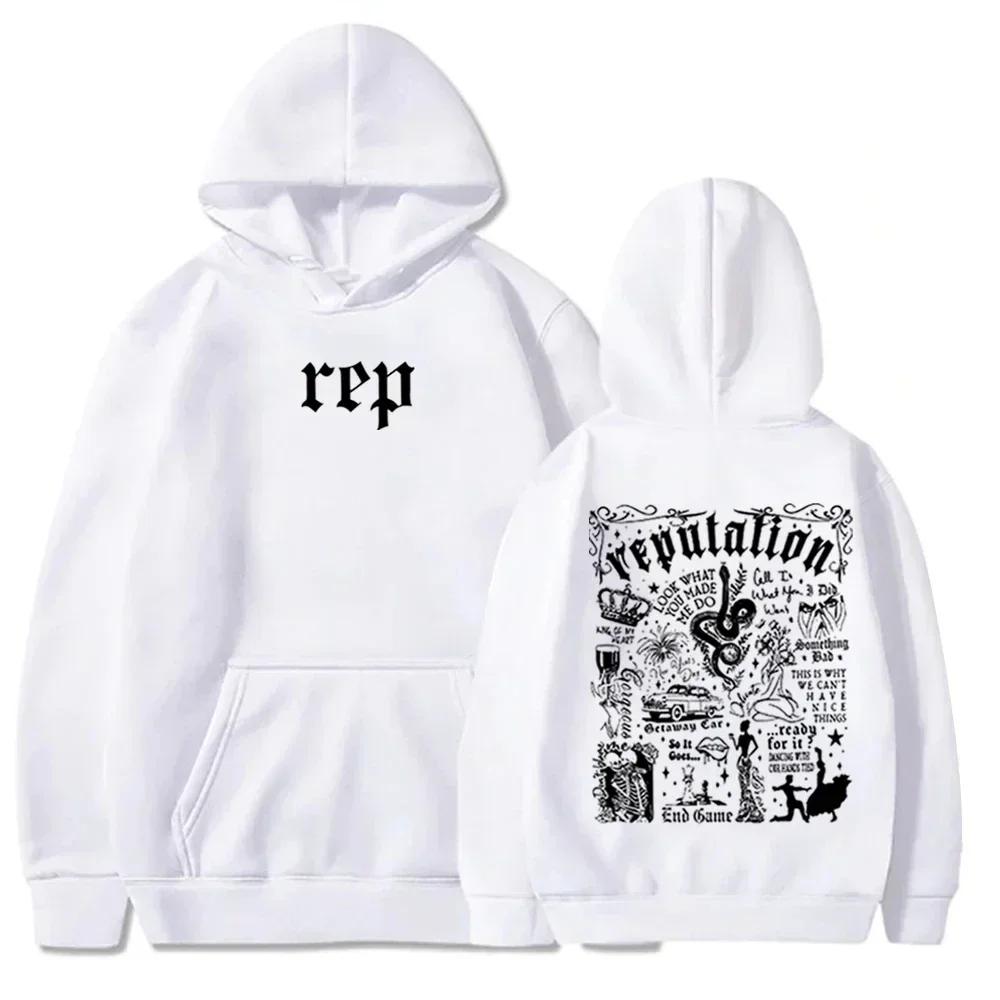 Толстовка с капюшоном Taylor Reputation Pop Music Hoodie Taylor Music Sweatshirt Music Lovers Gift Swift Pullover Tops Streetwear