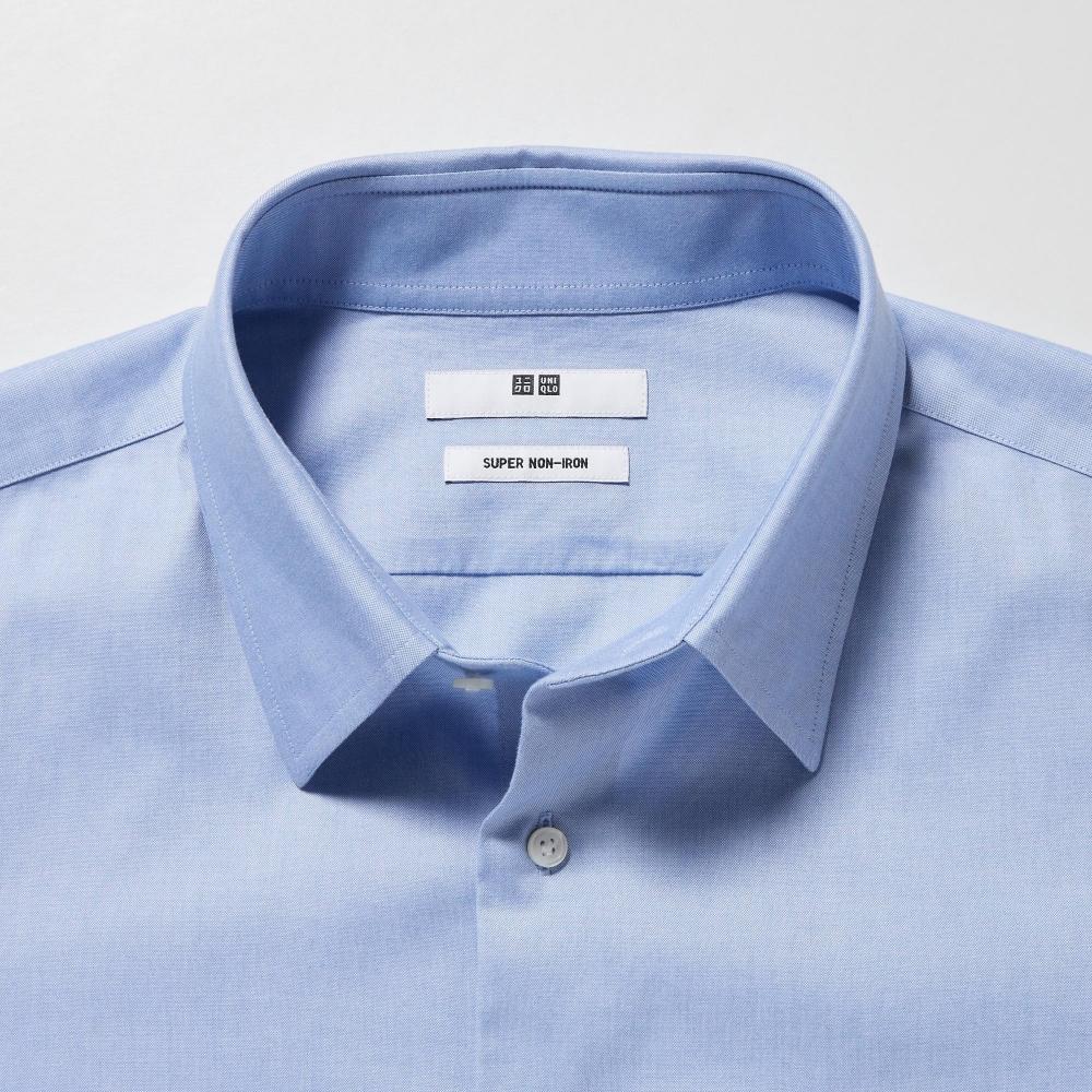 Uniqlo Япония Супер Рубашка Не Гладится Длинный Рукав