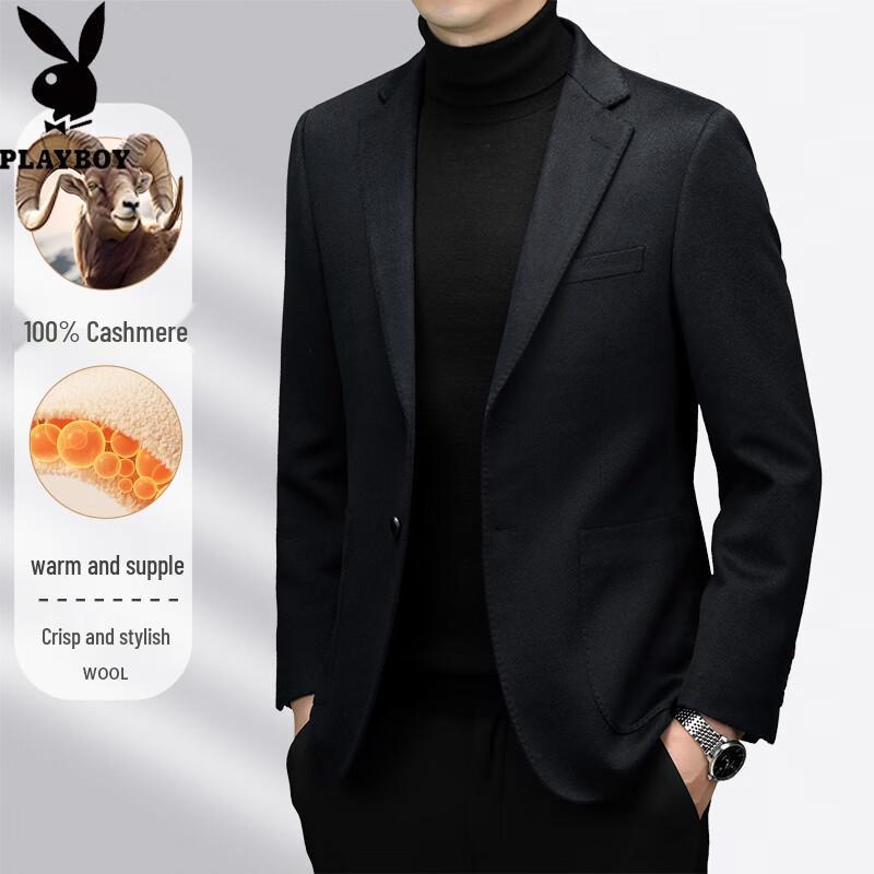 PLAYBOY Men's 100% Cashmere Business Casual Blazer