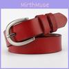 Genuine Womens Leather Waist Belt Alloy Buckle Everyday Casual Decoration Wear
