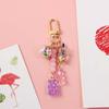 Unisex Girls Candy Acrylic Women Bag Pendant Bear Key Chain Key Ring Keyholder Fashion Accessories