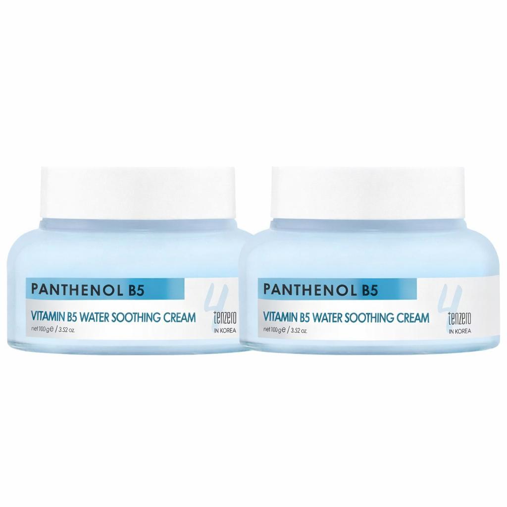 TENZERO Panthenol Vitamin B5 Water Soothing Cream - Barrier Repair & Deep Hydration - 100g (Pack of 2)